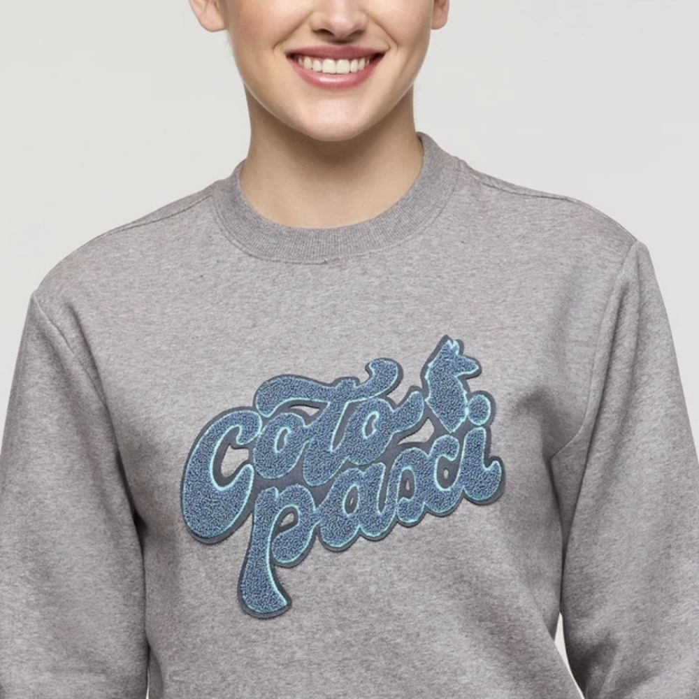 NWT Cotopaxi Coto-Patch Crew Sweatshirt-Heather Grey